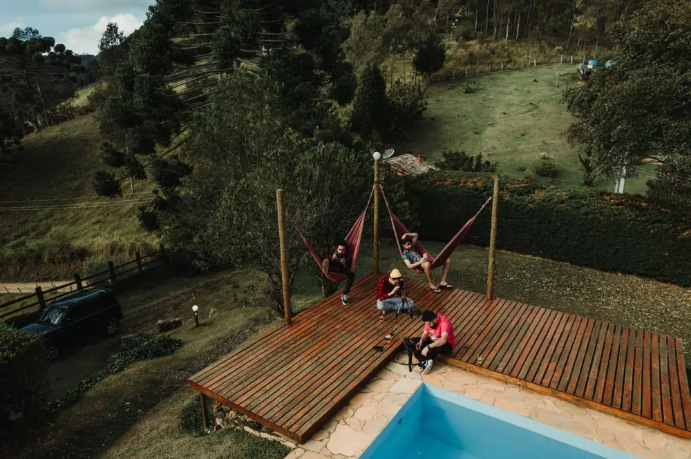 Above Ground Pool with Deck Kit